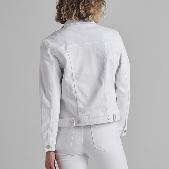 JAG Kiara Classic Denim Jacket Size XS In White - Picture 3 of 12